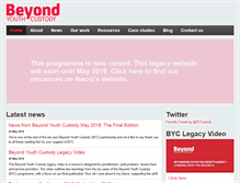 Tablet Screenshot of beyondyouthcustody.net